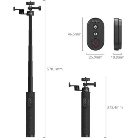 SmallRig 5463 - uniwersalny uchwyt z powerbankiem - wymiary